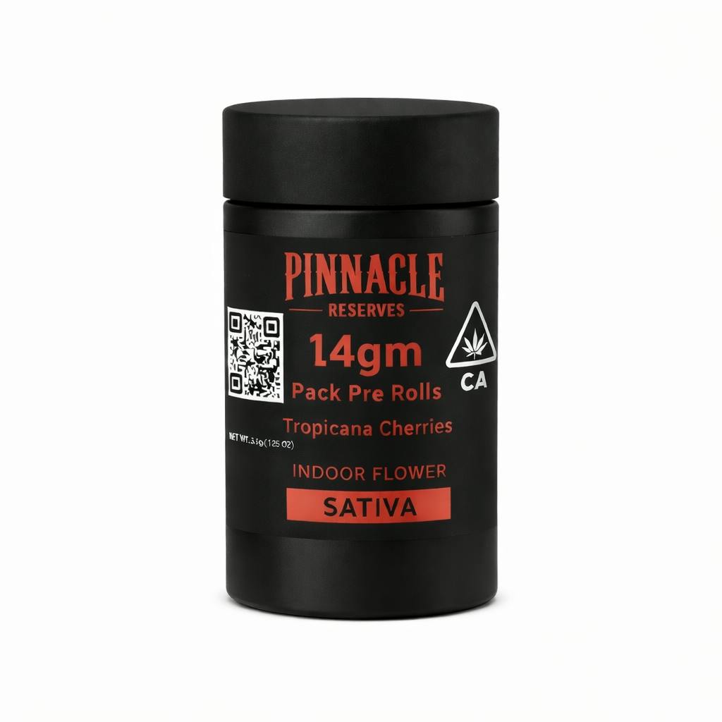 Pinnacle Reserves - PINNACLE RESERVE Tropicana Cherries 14gm Pre Roll Pack - 1