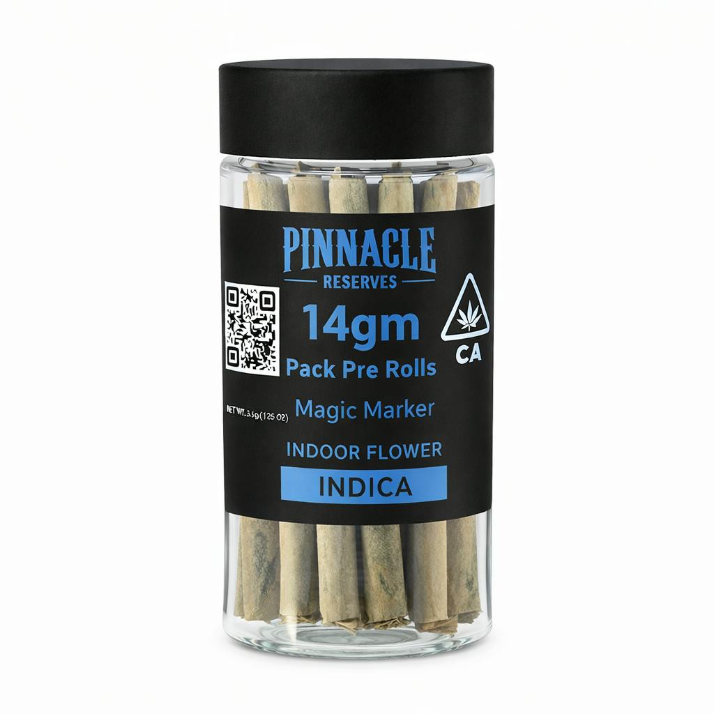 Pinnacle Reserves - PINNACLE RESERVE Magic Marker 14gm Pack Pre Rolls - 1