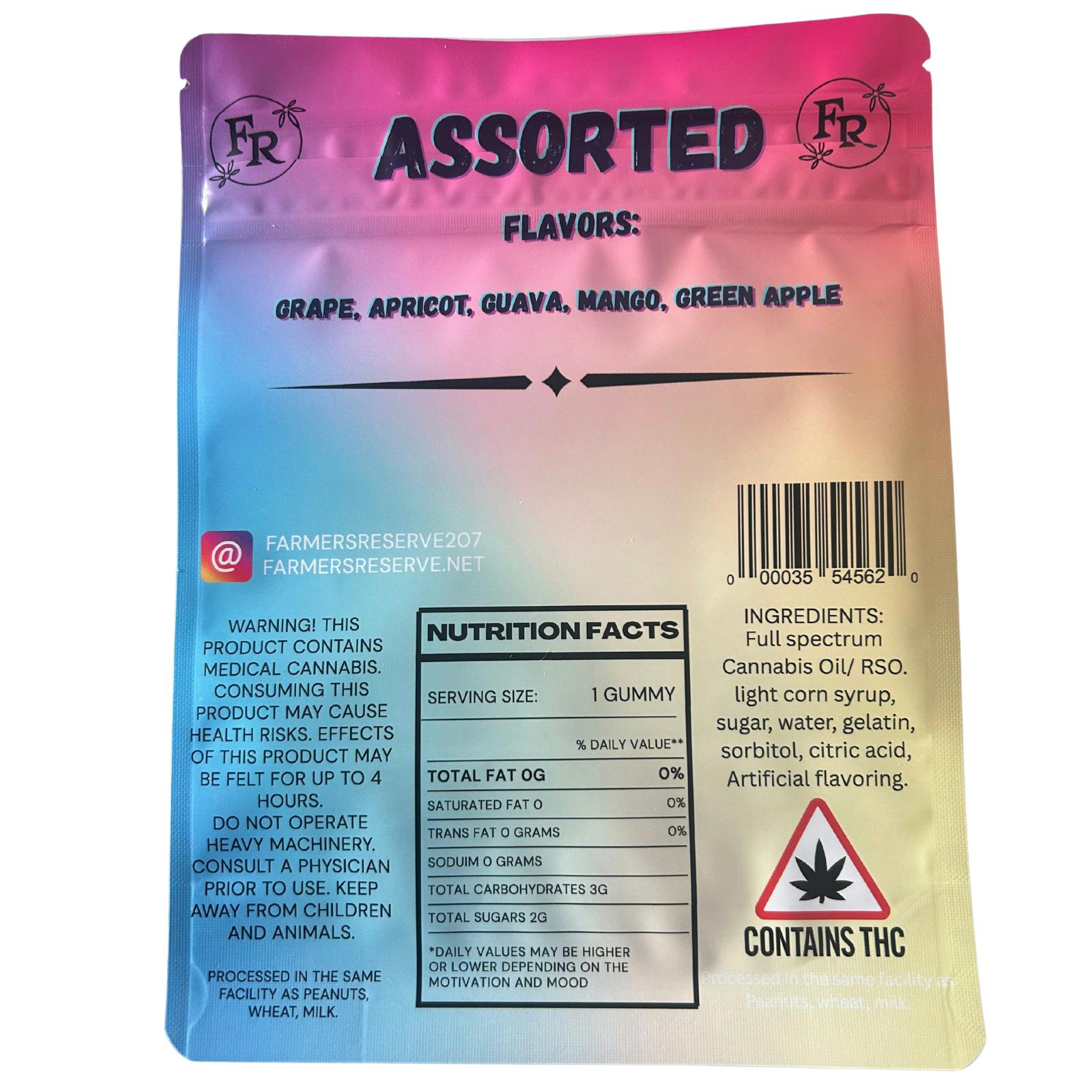 Farmers Reserve - RSO 2500MG THC Gummies - 1
