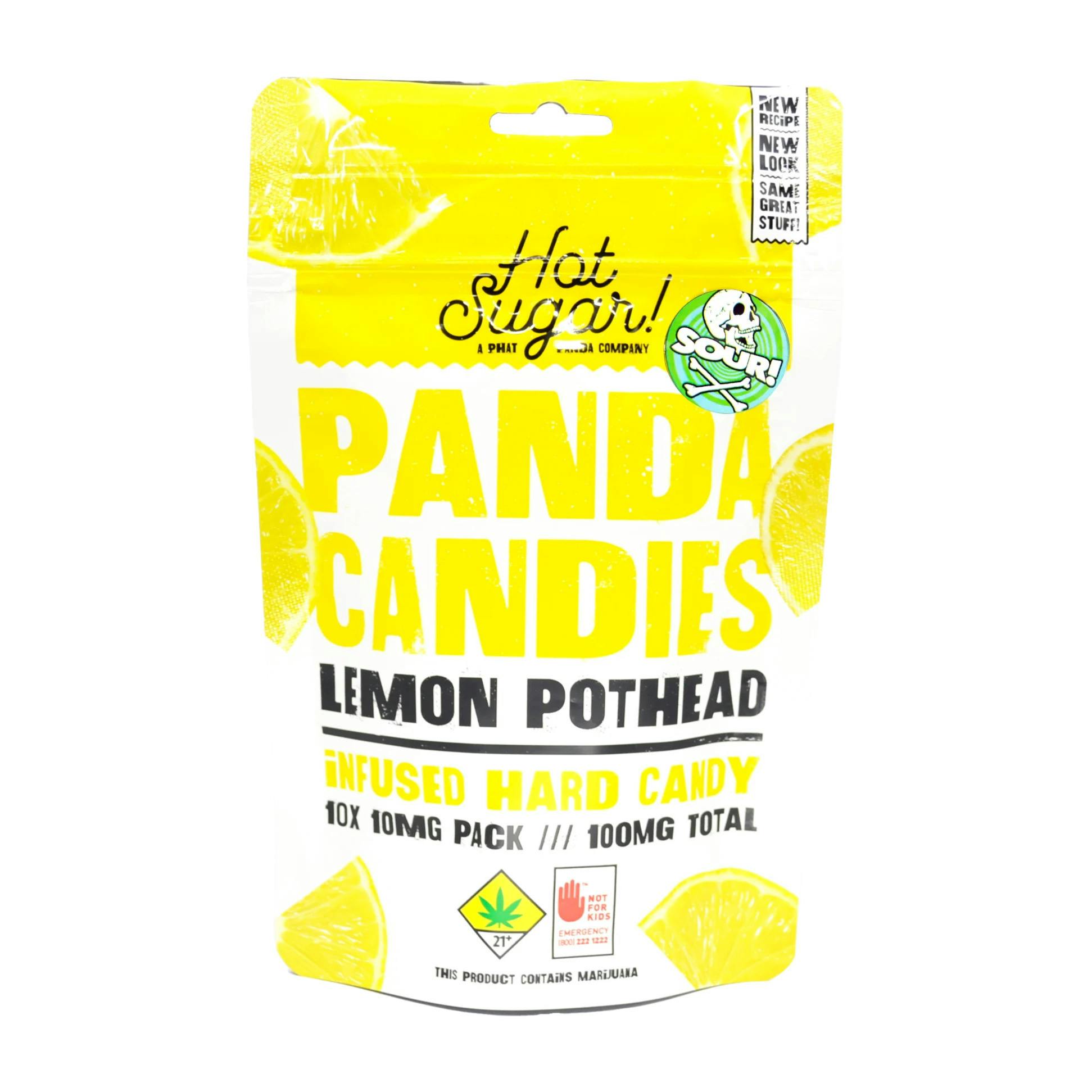 Hot Sugar! - Hot Sugar! | Panda Candies | Sour Lemon Gummies | 100mg | 10ct | 10mg/ea - 1