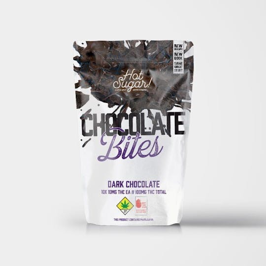 Hot Sugar! - Dark Chocolate Bites (100mg) Sativa - 1