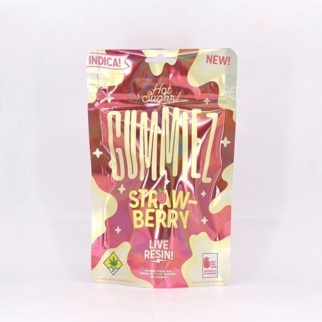 Hot Sugar! - Hot Sugar! | Gummiez | Strawberry Gummies | 100mg | 10ct | 10mg/ea - 1