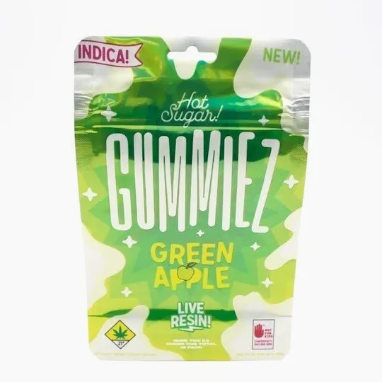 Hot Sugar! - Hot Sugar! | Gummiez | Green Apple Gummies | 100mg | 10ct | 10mg/ea - 1