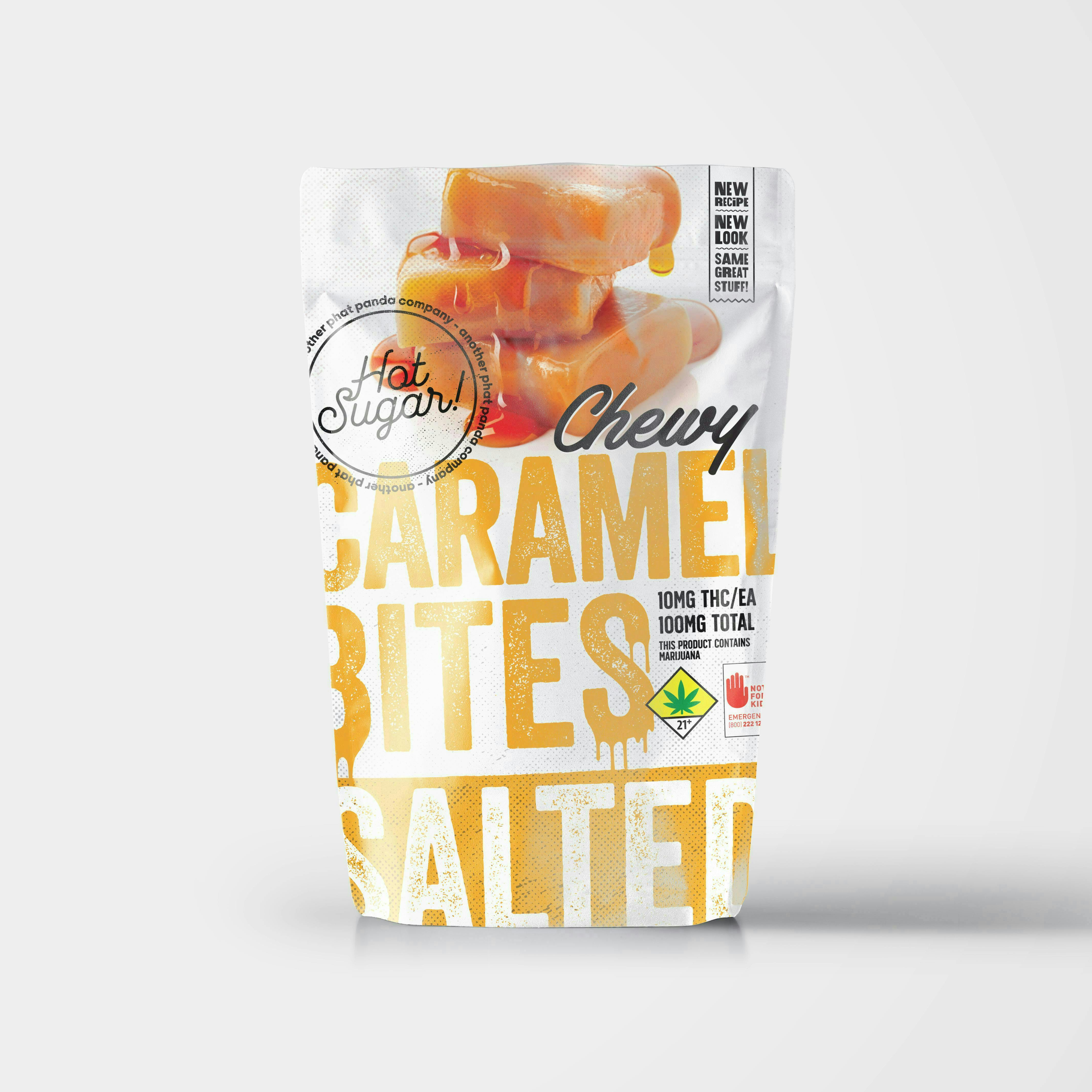 Hot Sugar! - Hot Sugar! | Bites | Chewy Salted Caramel Edibles | 100mg | 10ct | 10mg/ea - 1