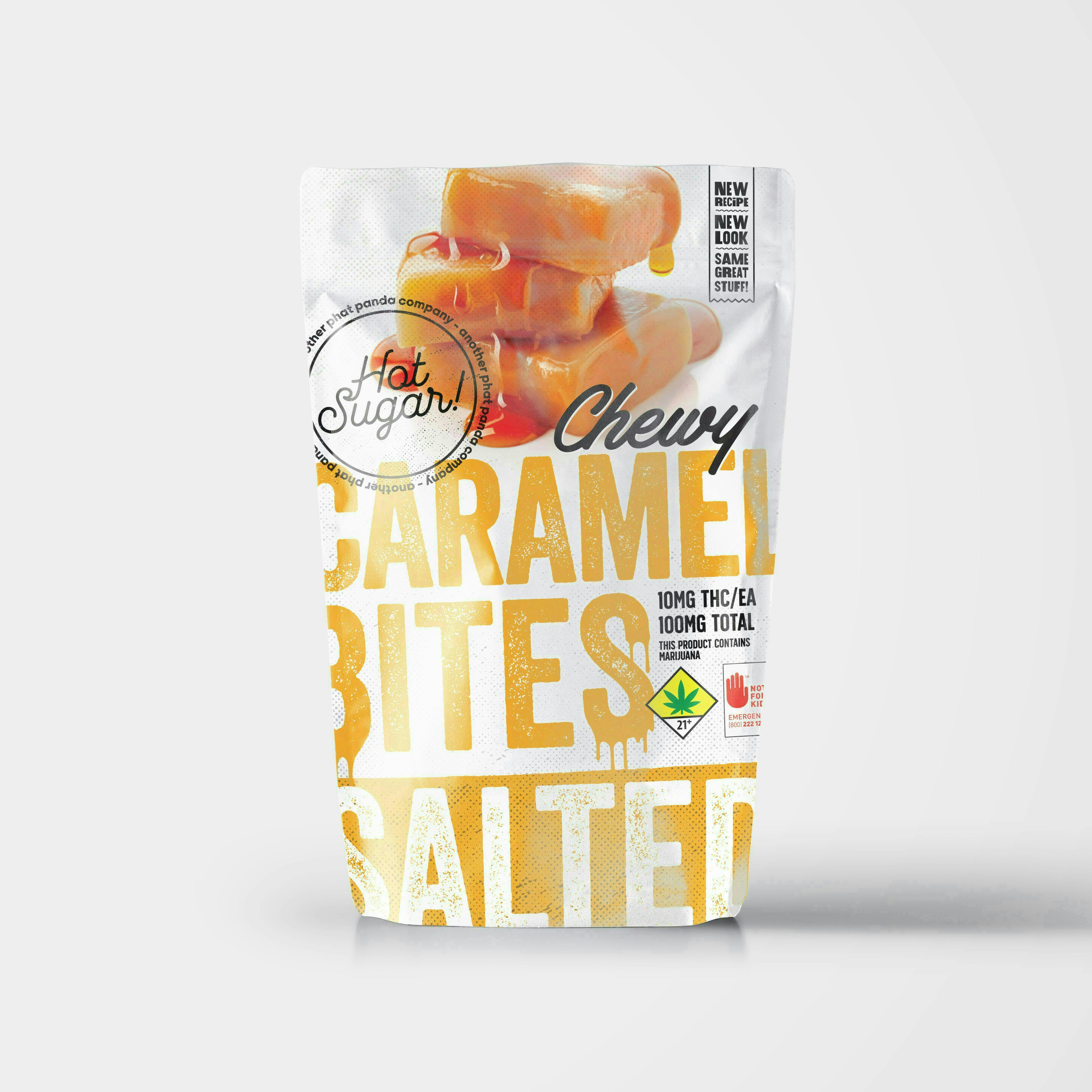 Hot Sugar! - Bites | Chewy Salted Caramel Edibles | 100mg | 10ct | 10mg/ea - 1