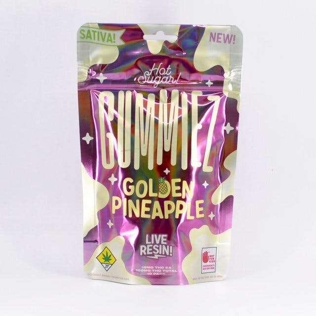 Hot Sugar! - Golden Pineapple LR Gummiez (100mg) Indica - 1