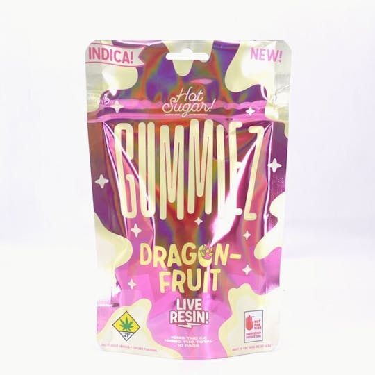 Hot Sugar! - Dragon Fruit LR Gummiez (100mg) Indica - 1