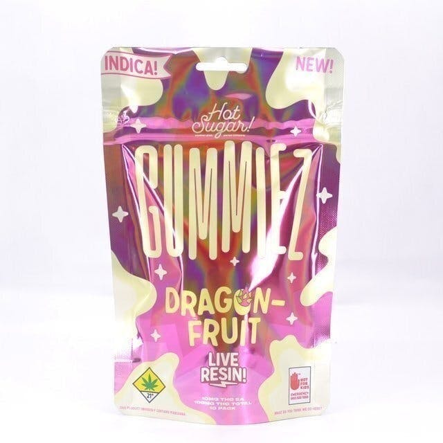 Hot Sugar! - Hot Sugar! | Gummiez | Dragon Fruit Gummies | 100mg | 10ct | 10mg/ea - 1