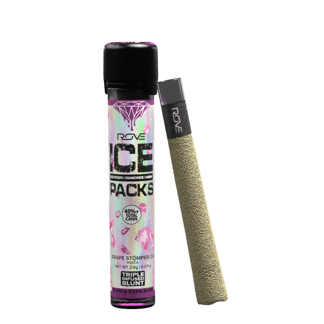 ROVE - Grape Stomper OG - Infused Ice Pack Blunt (Rosin, Hash, and Diamonds) 2g - 1