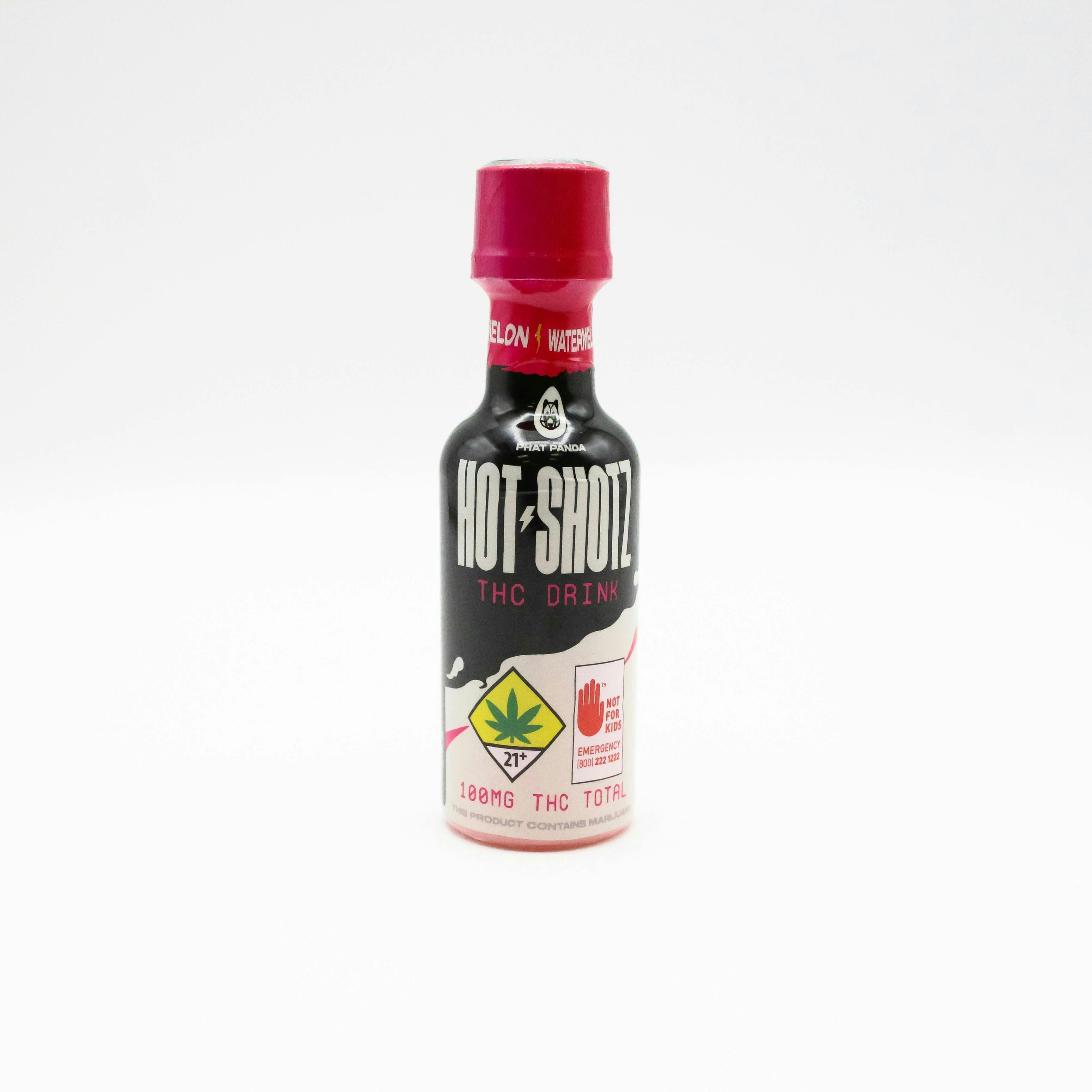 Hot Shotz - Hot Shotz | Watermelon THC | Non-Carbonated | 100mg | 2oz - 1
