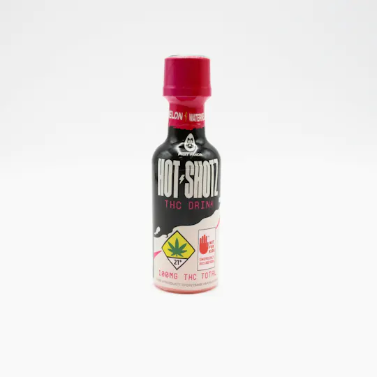 Hot Shotz - Hot Shotz | Watermelon THC | Non-Carbonated | 100mg | 2oz - 1