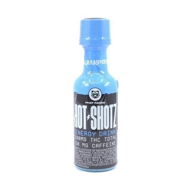 Hot Shotz - Hot Shotz | Blue Raspberry Energy | Non-Carbonated | 100mg | 2oz - 1