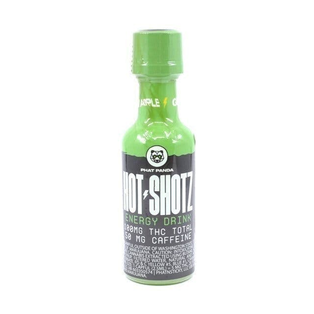 Hot Shotz - Hot Shotz | Green Apple Energy | Non-Carbonated | 100mg | 2oz - 1