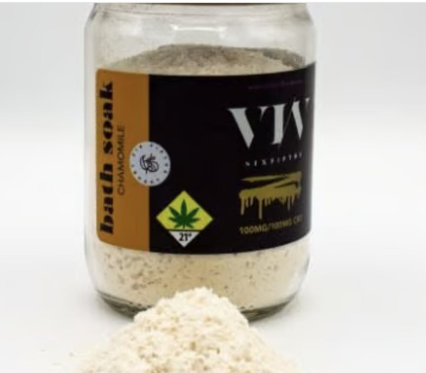 Six Fifths - Six Fifths - Chamomile Bath Soak 1:1 THC:CBD 100mg Jar - 1