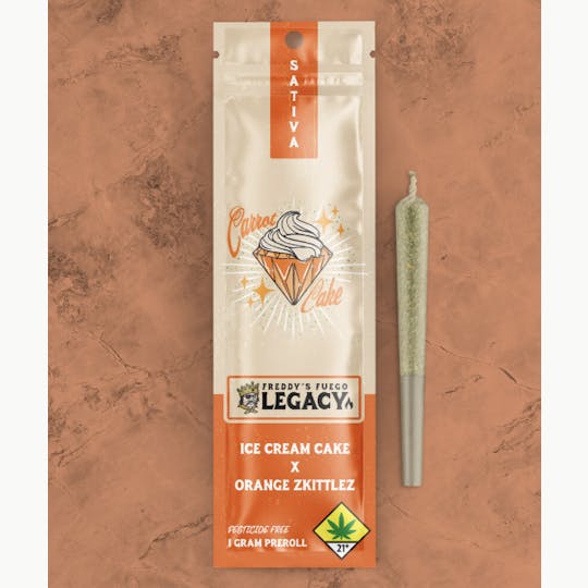 Freddy's Fuego - Carrot Cake - Legacy Pre Roll 1g - 1
