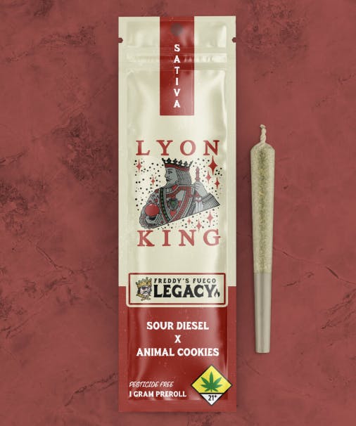 Freddy's Fuego - Lyon King - Legacy Pre Roll 1g - 1