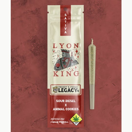 Freddy's Fuego - Lyon King - Legacy Pre Roll 1g - 1