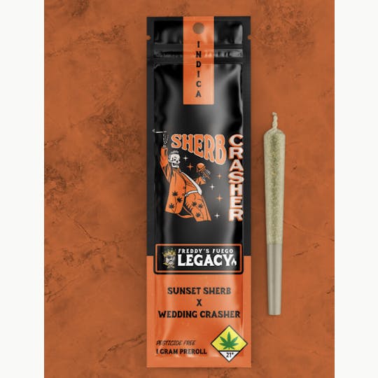 Freddy's Fuego - Sherb Crasher - Legacy Pre Roll 1g - 1