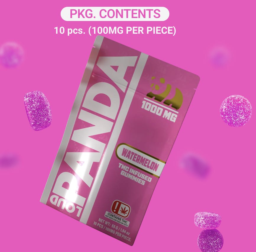 Loud Panda - Loud Panda - Watermelon Gummies - 1000mg 10pk - 1