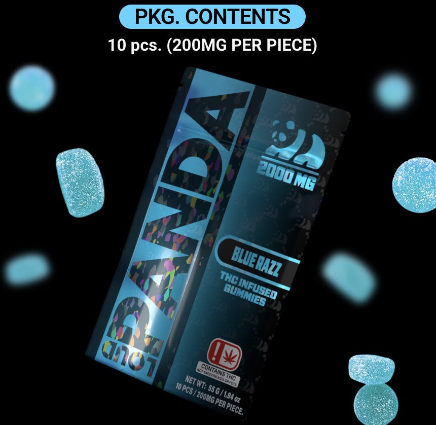 Loud Panda - Loud Panda - Blue Razz Gummies - 2000mg 10pk - 1
