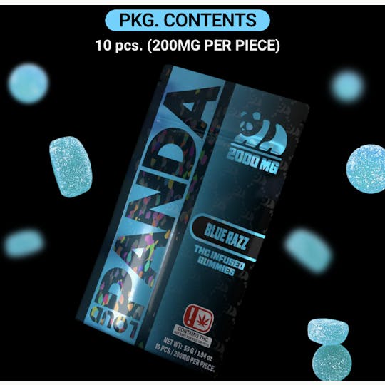 Loud Panda - Loud Panda - Blue Razz Gummies - 2000mg 10pk - 1