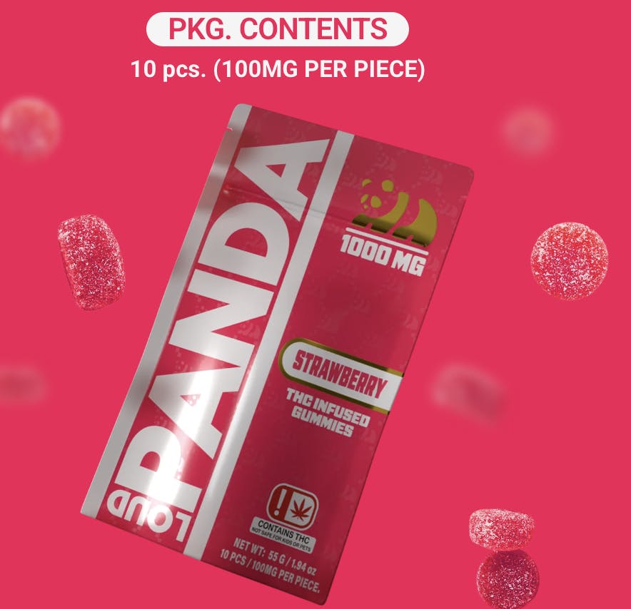 Loud Panda - Loud Panda - Strawberry Gummies - 1000mg 10pk - 1