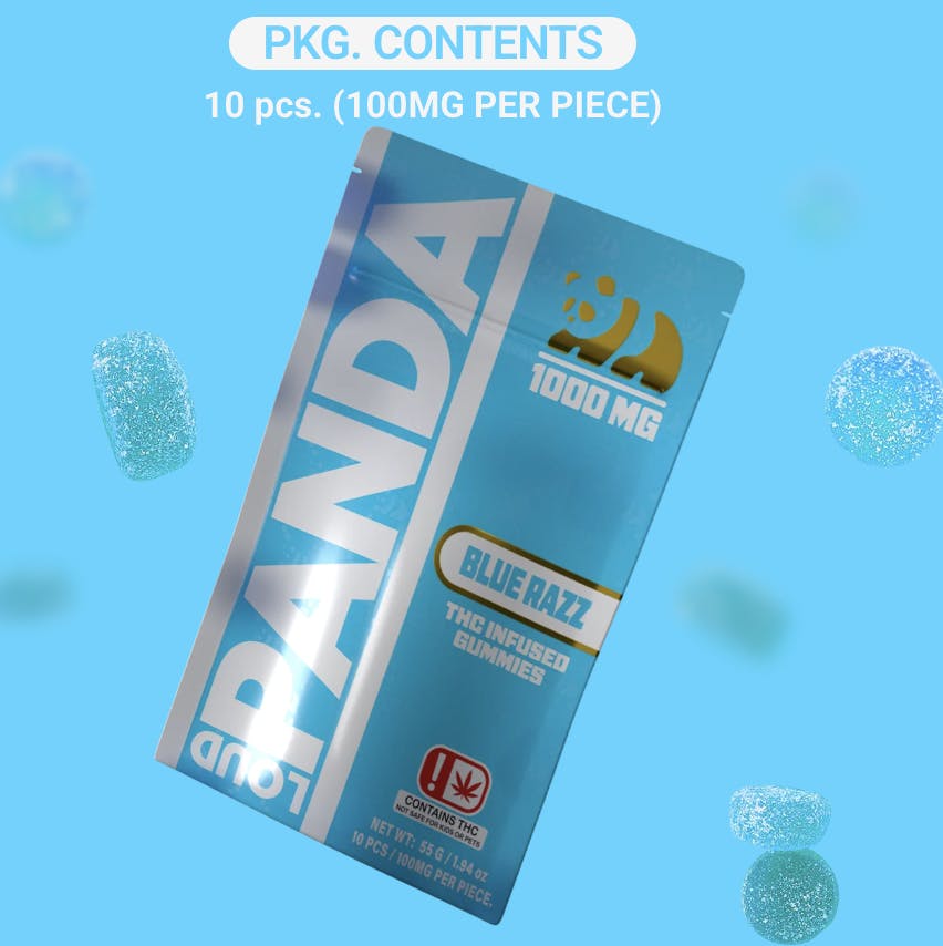 Loud Panda - Loud Panda - Blue Razz Gummies - 1000mg 10pk - 1