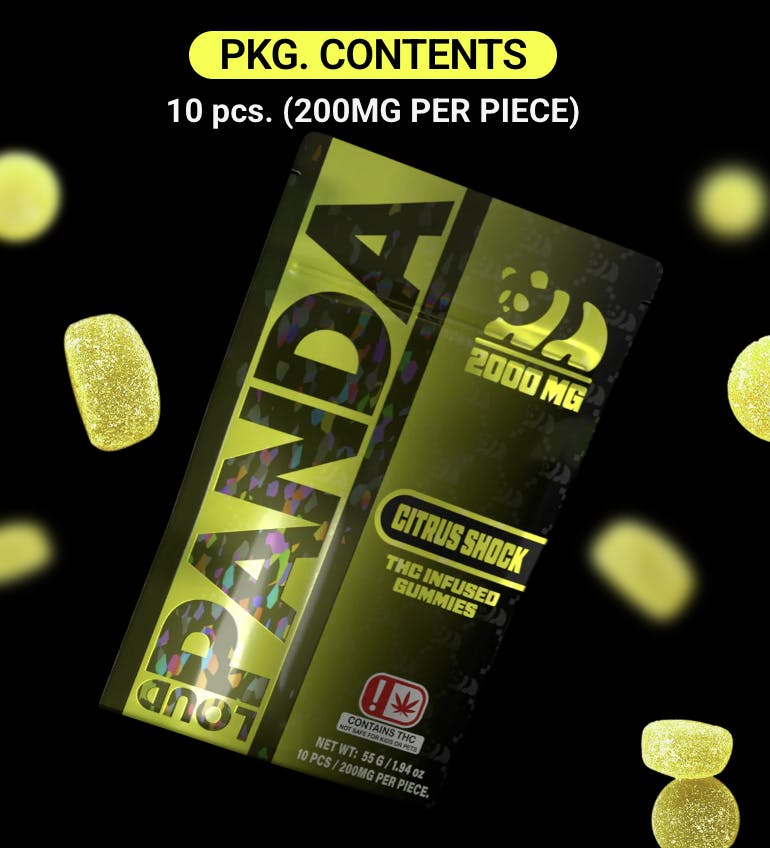 Loud Panda - Loud Panda - Citrus Shock Gummies- 2000mg 10pk - 1