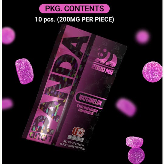 Loud Panda - Loud Panda - Watermelon Gummies - 2000mg 10pk - 1