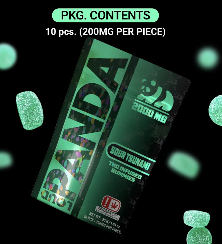 Loud Panda - Loud Panda - Sour Tsunami Gummies - 2000mg 10pk - 1