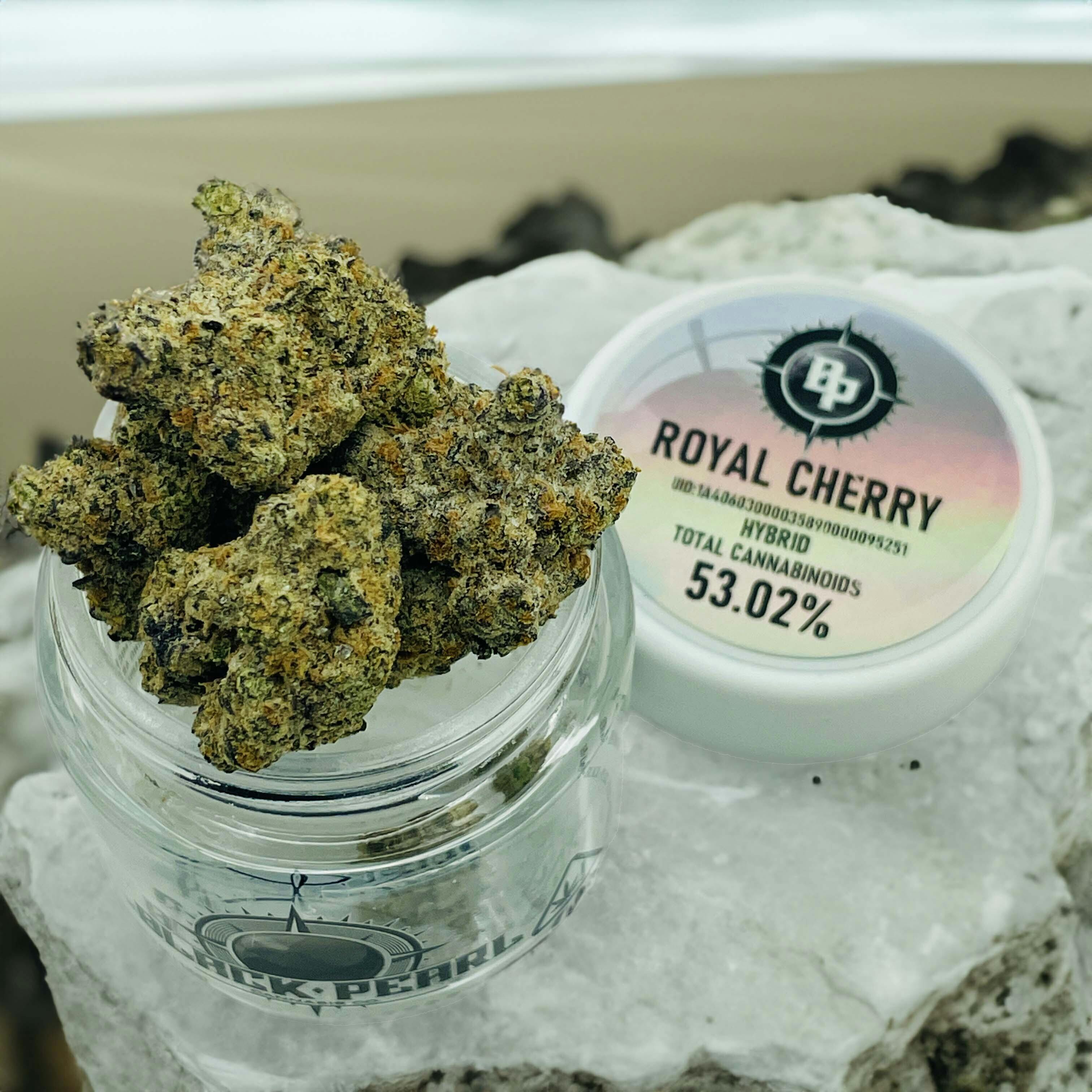 Twenty Two K / 22k - BLACK PEARL - Diamond Coated Indoor Flower - Royal Cherry - 3.5g | 1/8oz - 1