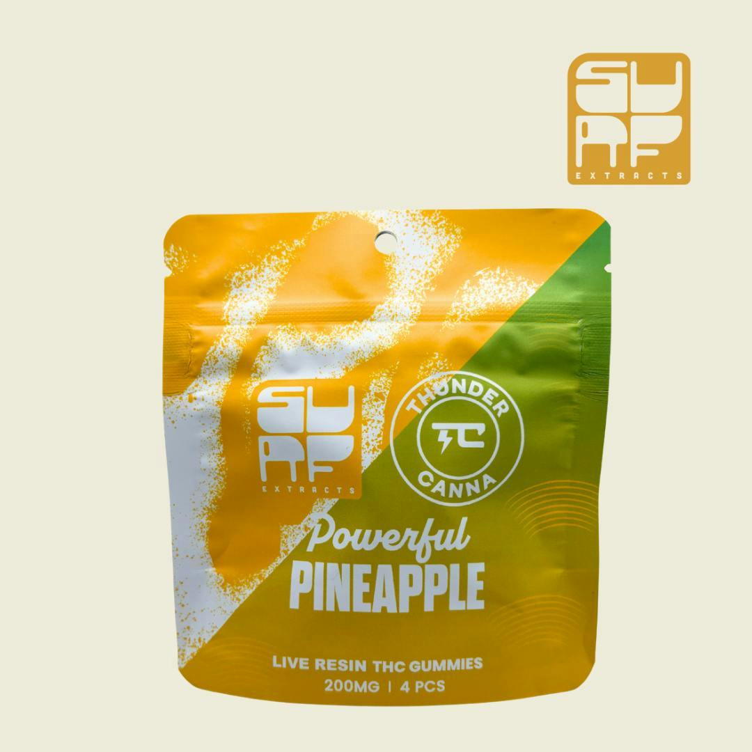 Surf Extracts - Surf Extracts | Powerful Pineapple | Gummies | 200mg | 4ct | 50mg/ea - 1
