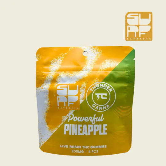 Surf Extracts - Surf Extracts | Powerful Pineapple | Gummies | 200mg | 4ct | 50mg/ea - 1