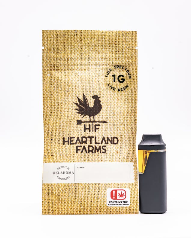 Heartland Farms - Heartland Farms - Alien Kush Live Resin AIO Disposable 1g - 1