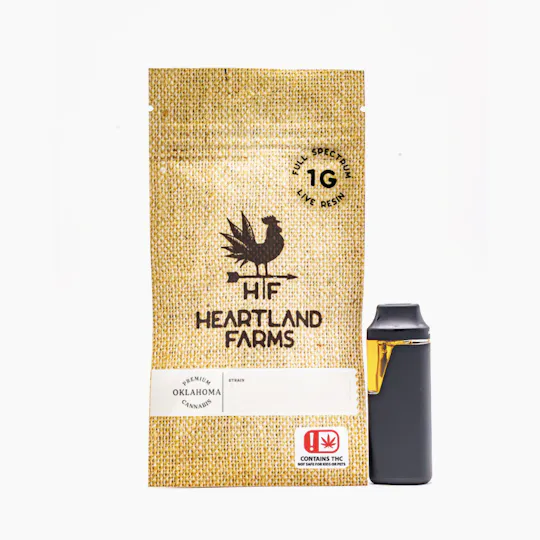 Heartland Farms - Heartland Farms - Alien Kush Live Resin AIO Disposable 1g - 1