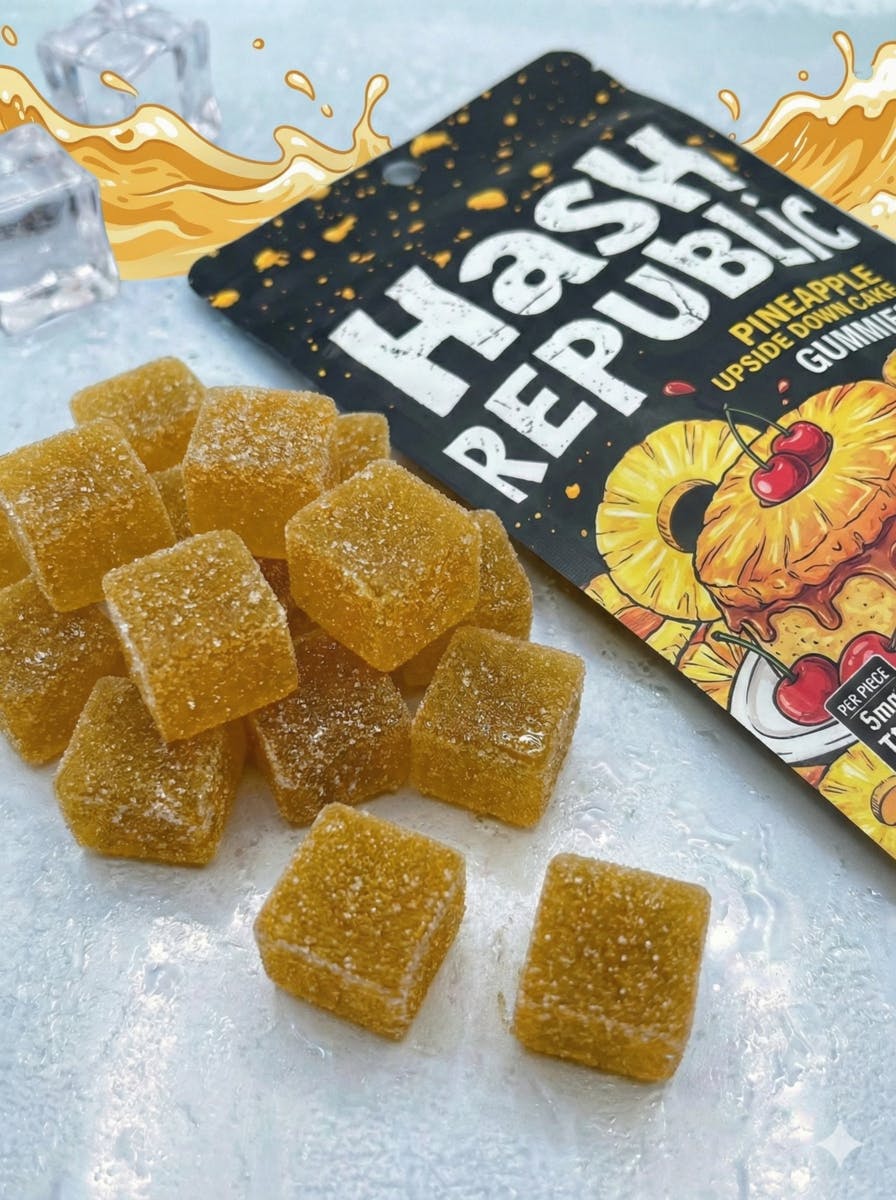 Hash Republic - 400mg Pineapple Upside Down Cake Vegan Gummies | Hash Republic - 1