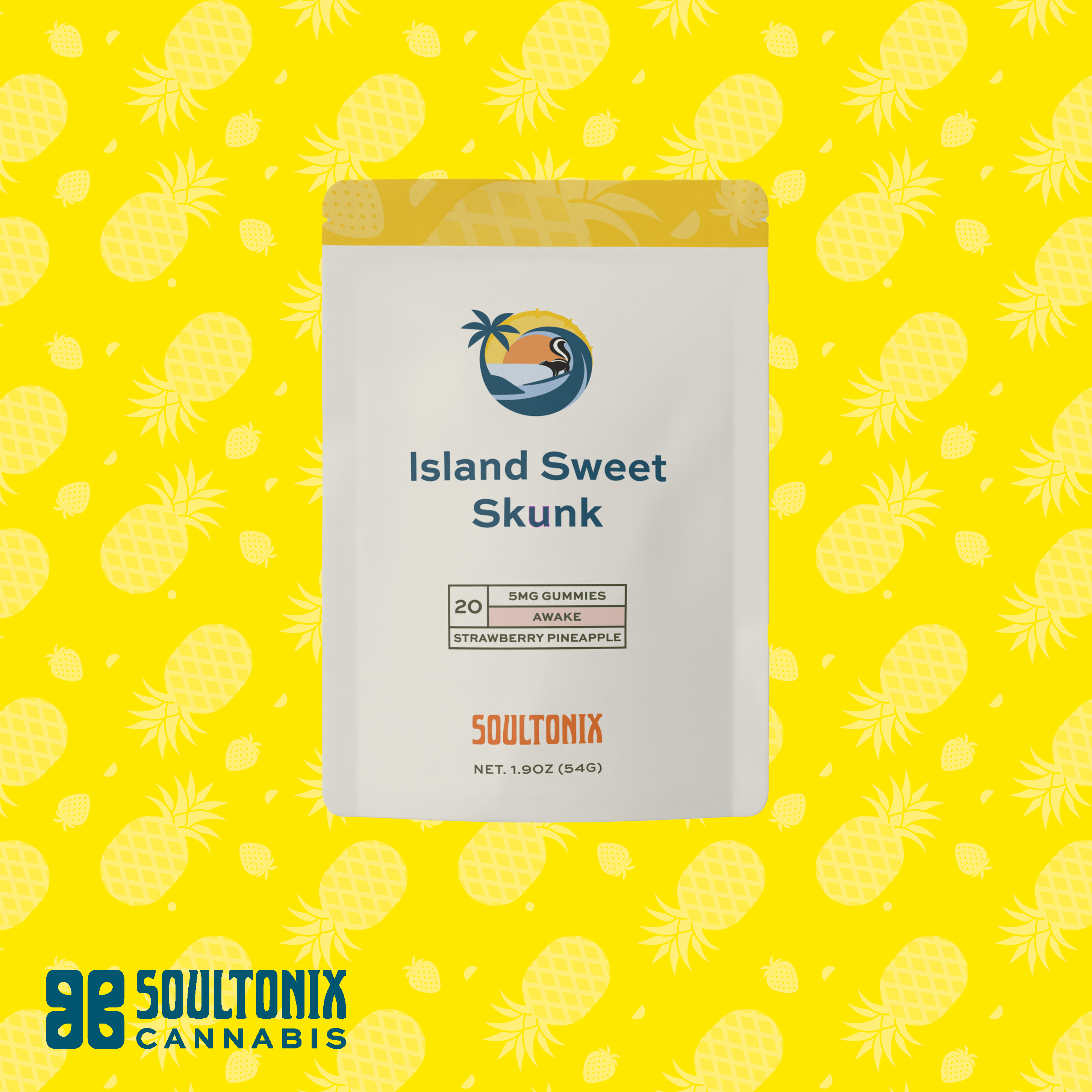 SoulTonix - Island Sweet Skunk – Gummies (100MG) - 1