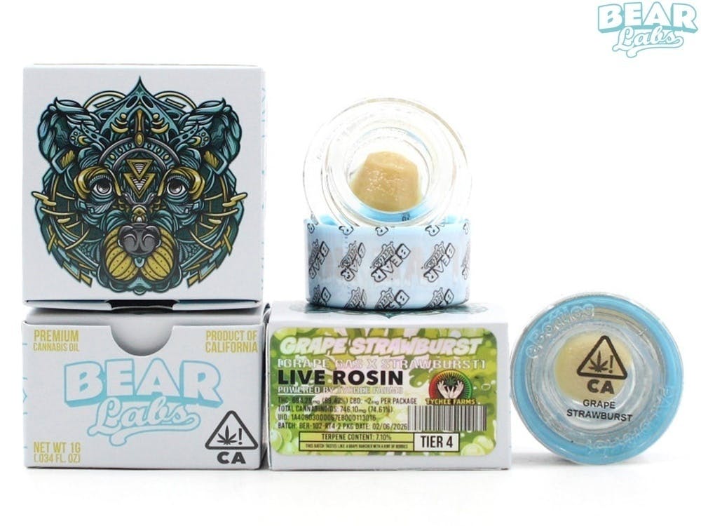 Bear Labs - BEAR Labs - Grape strawburst - Rosin Tier 4 - 1