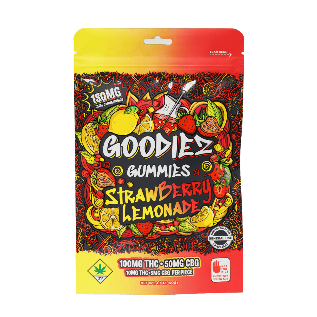 Swifts Edibles - Goodiez Gummies - Strawberry Lemonade | 2:1 CBG - 150mg - 1