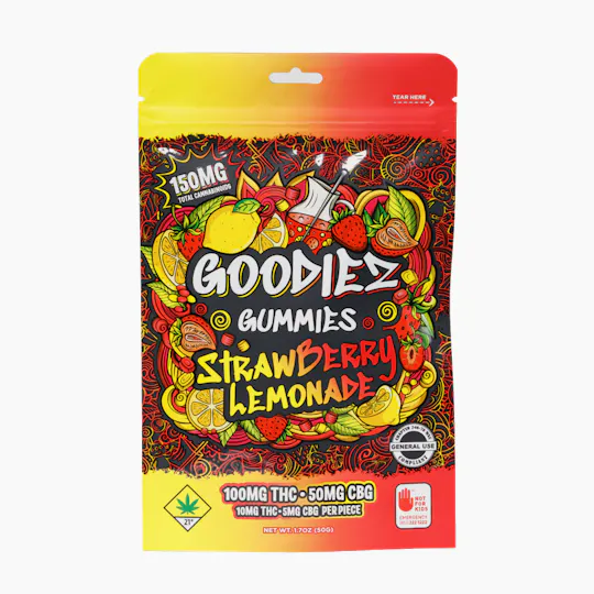 Swifts Edibles - Goodiez Gummies - Strawberry Lemonade | 2:1 CBG - 150mg - 1