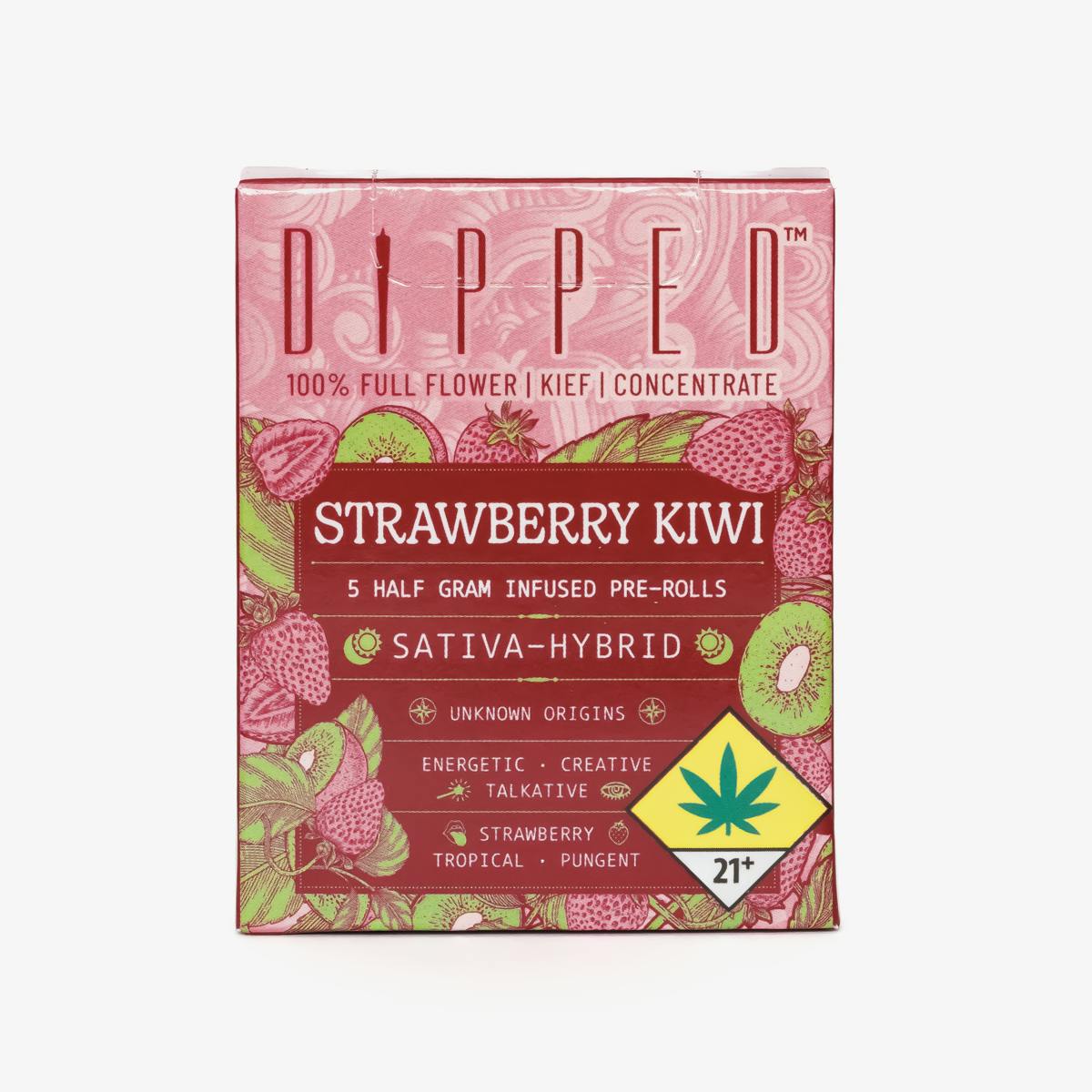 Swifts Edibles - Dipped Strawberry Kiwi Flavored Infused Pre-Roll 5g - 5pk - 1