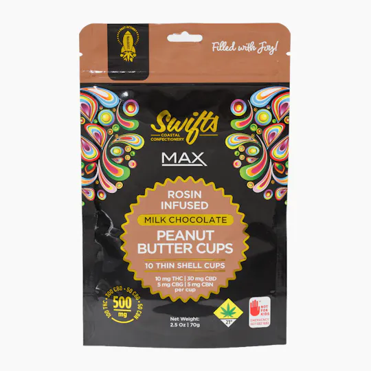 Swifts Edibles - Swifts Peanut Butter Cups Milk Chocolate MAX | 50mg - ROSIN - 1