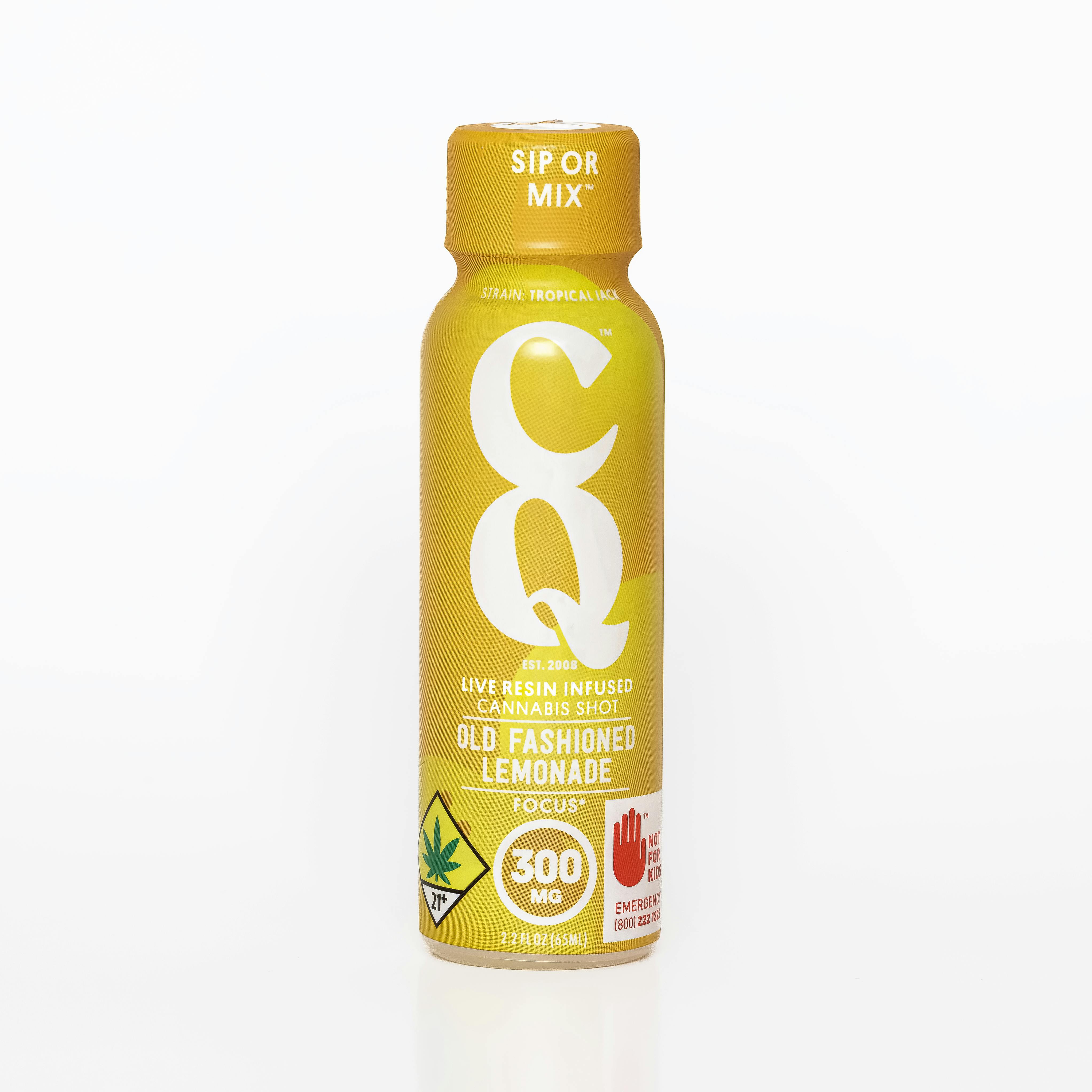 Swifts Edibles - CQ 2oz Shots - Old Fashion Lemonade 300mg | 1:1:1 THC:CBC:CBG - Focus - 1