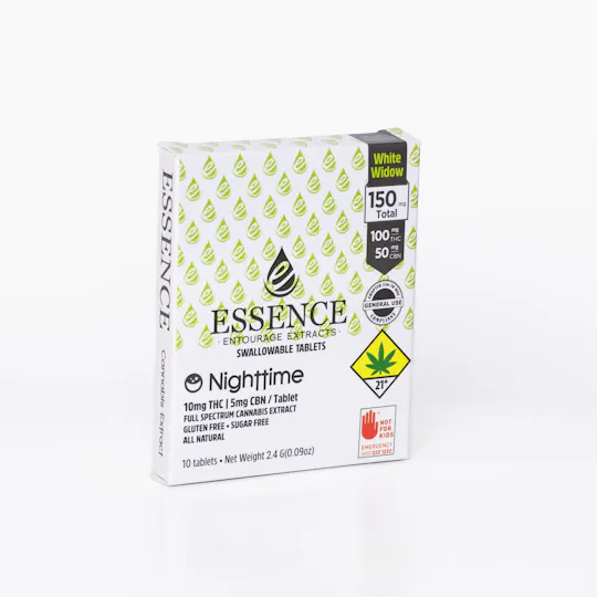 Swifts Edibles - Essence Cannabis Tablets | White Widow 150mg - Nighttime 2:1 CBN - 1
