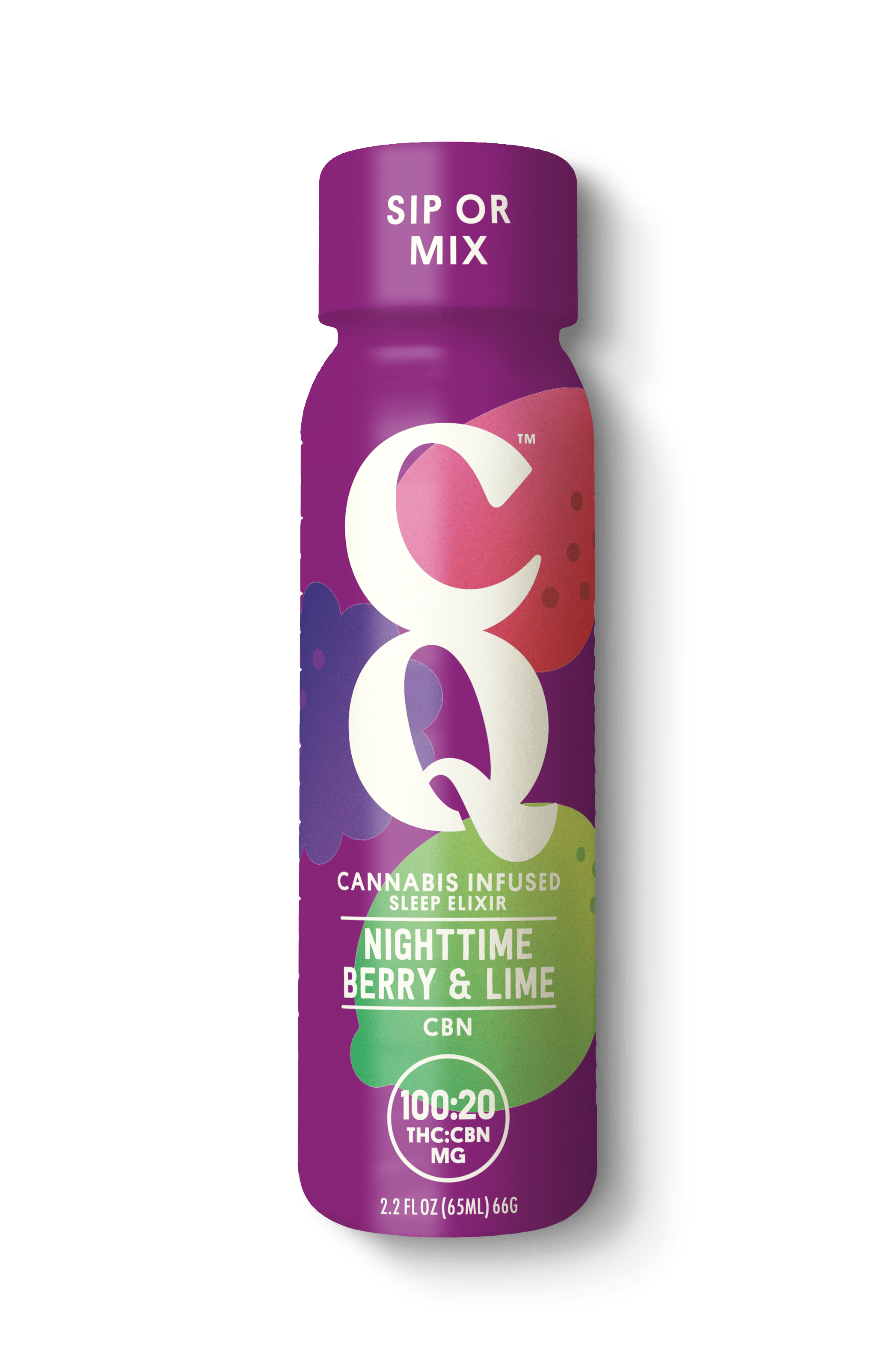 Swifts Edibles - CQ 2oz Shots - Nighttime Berry & Lime Lemonade 120mg | 5:1 CBN - Sleep - 1