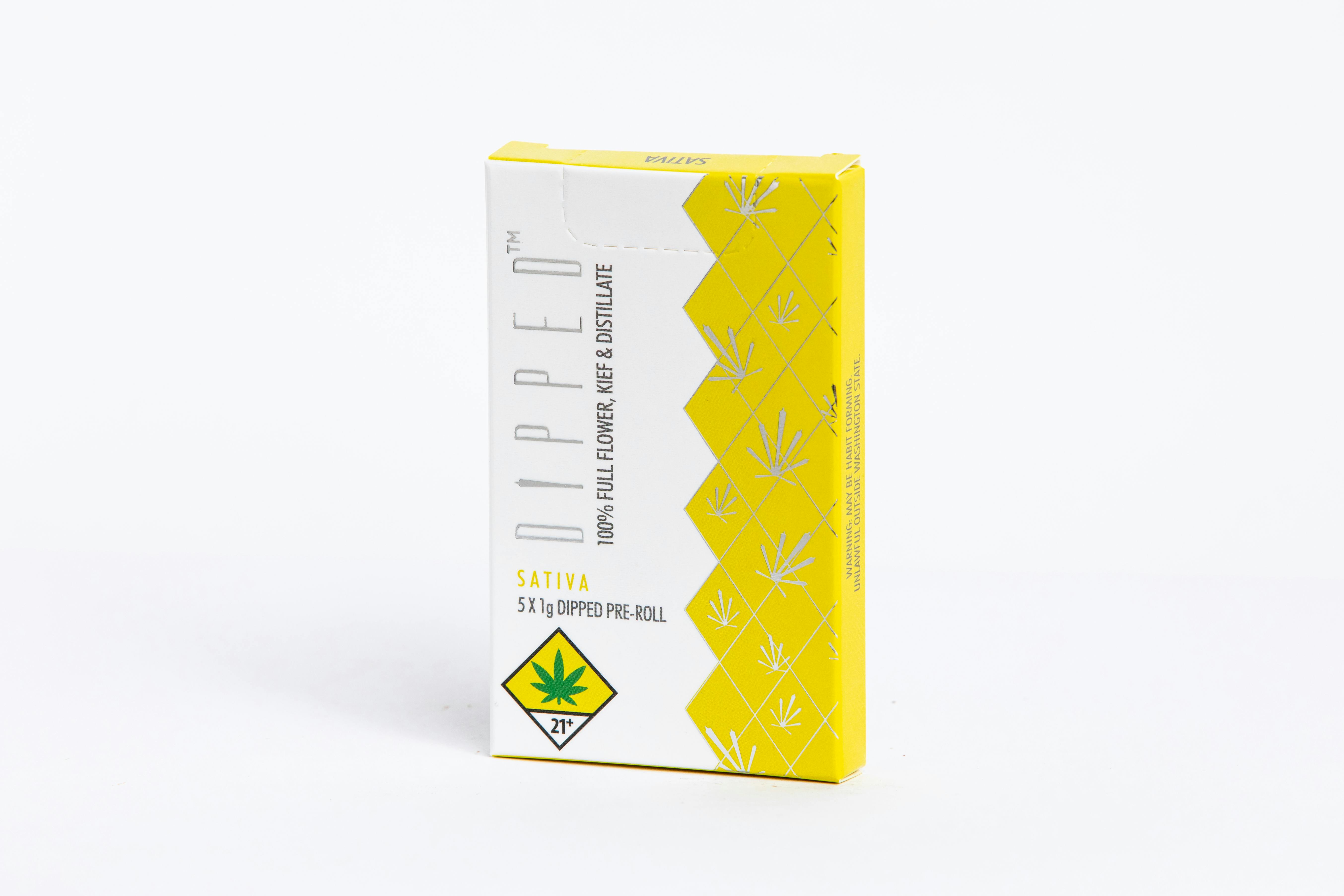 Swifts Edibles - Dipped Super Lemon Haze Infused Pre-Roll 1g - 5pk - 1