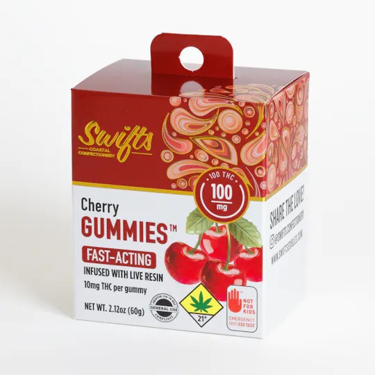 Swifts Edibles - Swifts Cherry | Live Resin Gummies - 100mg - 1