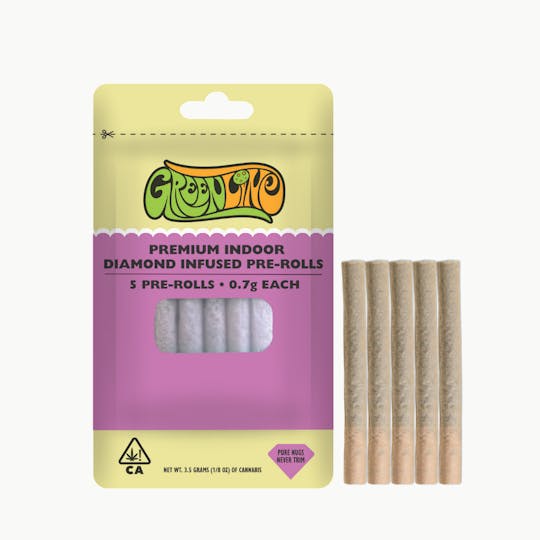 Greenline - Poison OG - Pre-Roll 5 Pack - Infused - Hybrid - 0.7g Each (3.5g) - 1