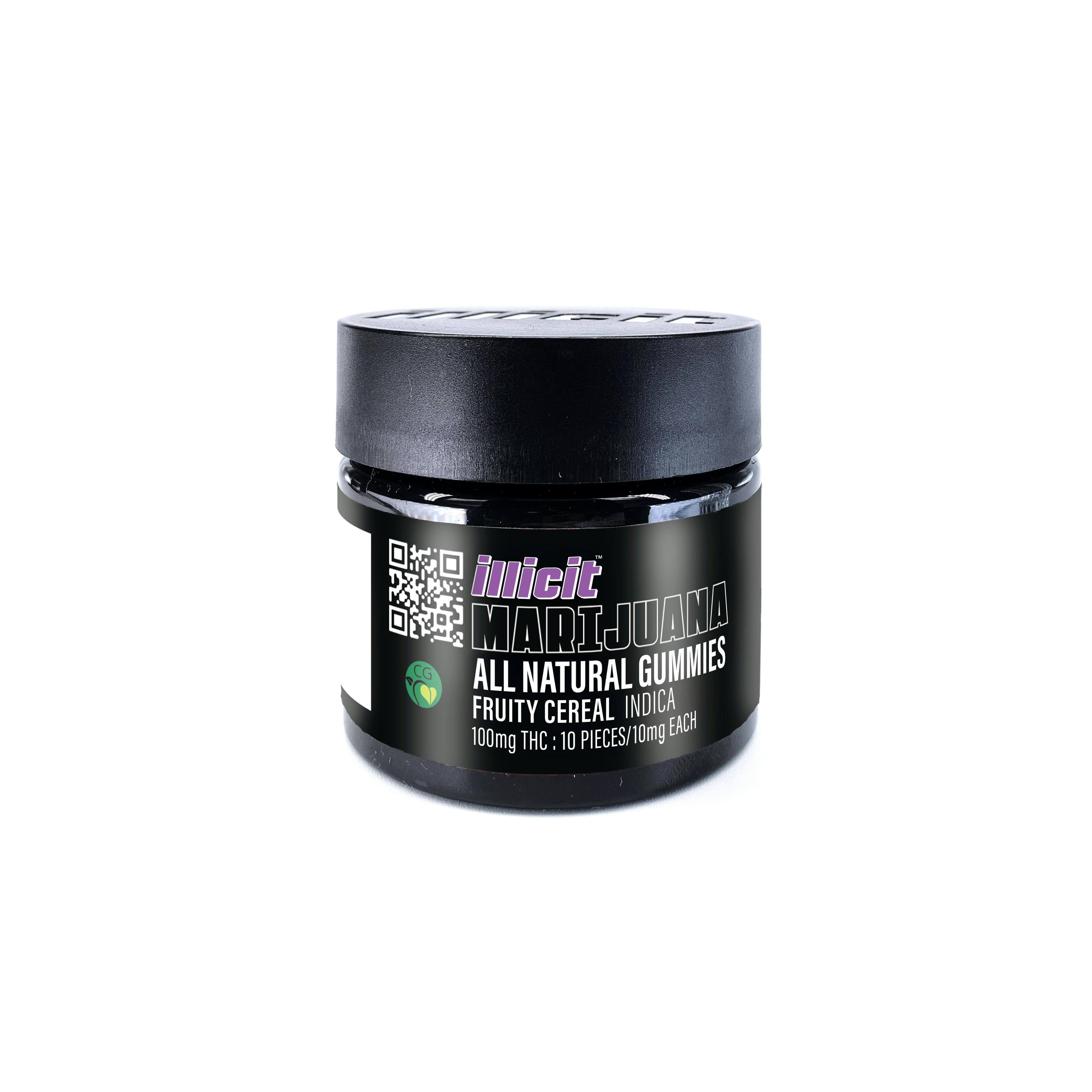 ILLICIT - Fruity Cereal 100mg All Natural Gummies - 1