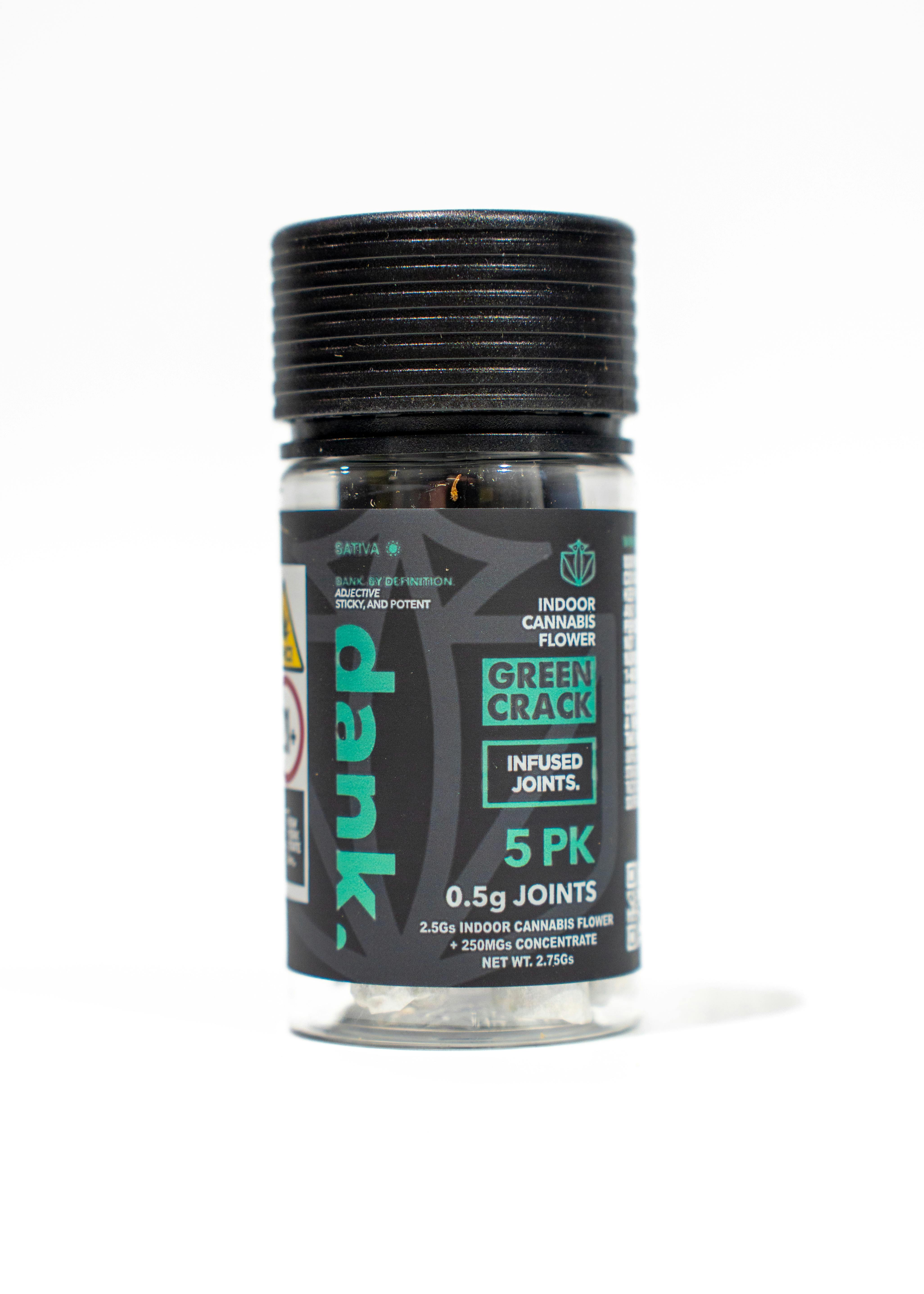 Dank By Definition - GREEN CRACK (5 PACK PRE-ROLL) - 1